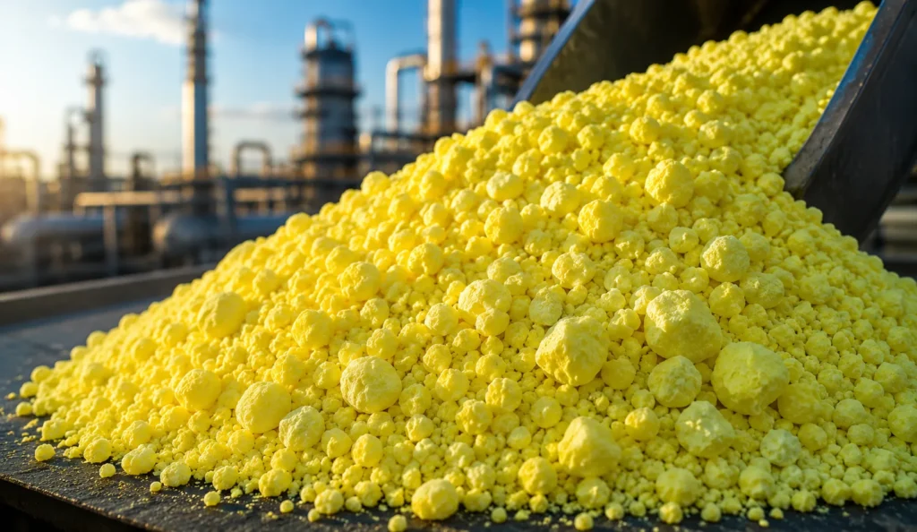 Elemental sulfur granules for industrial applications