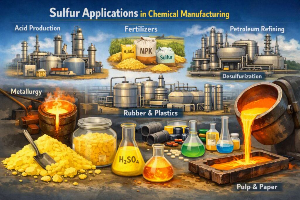 Sulfur applications in chemical manufacturing