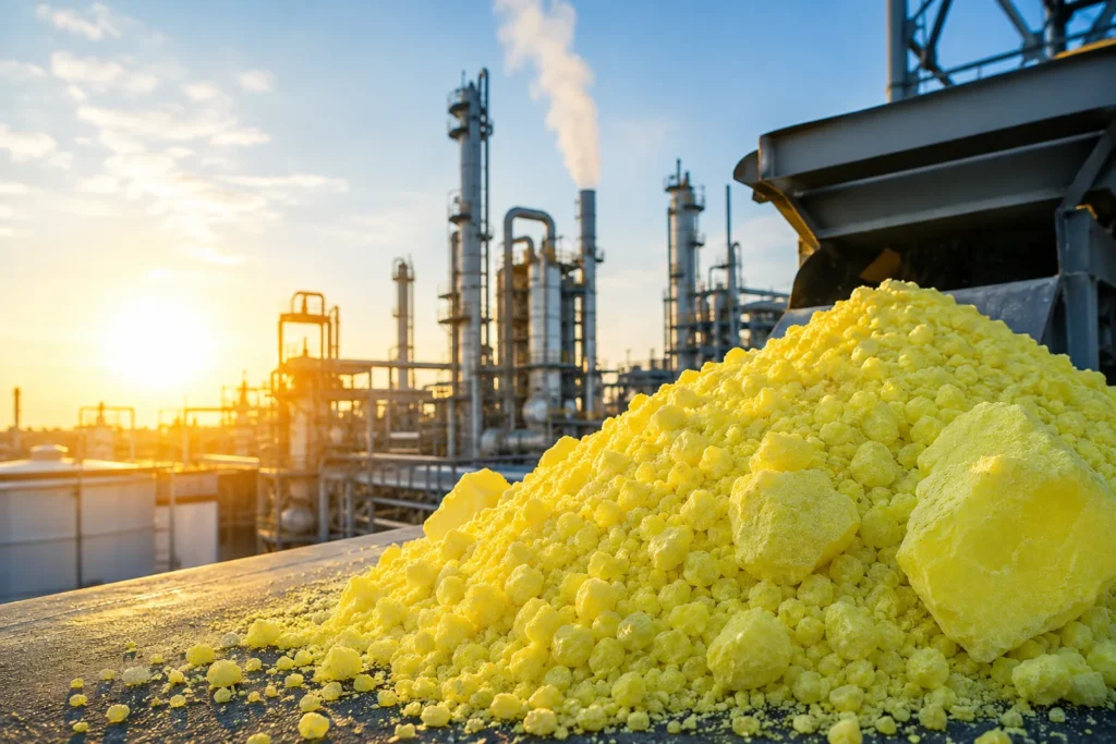 Elemental sulfur production and industrial sulfur granules